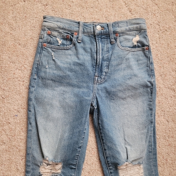 Madewell The Perfect Vintage Jean Distressed Light Wash - Picture 5 of 7